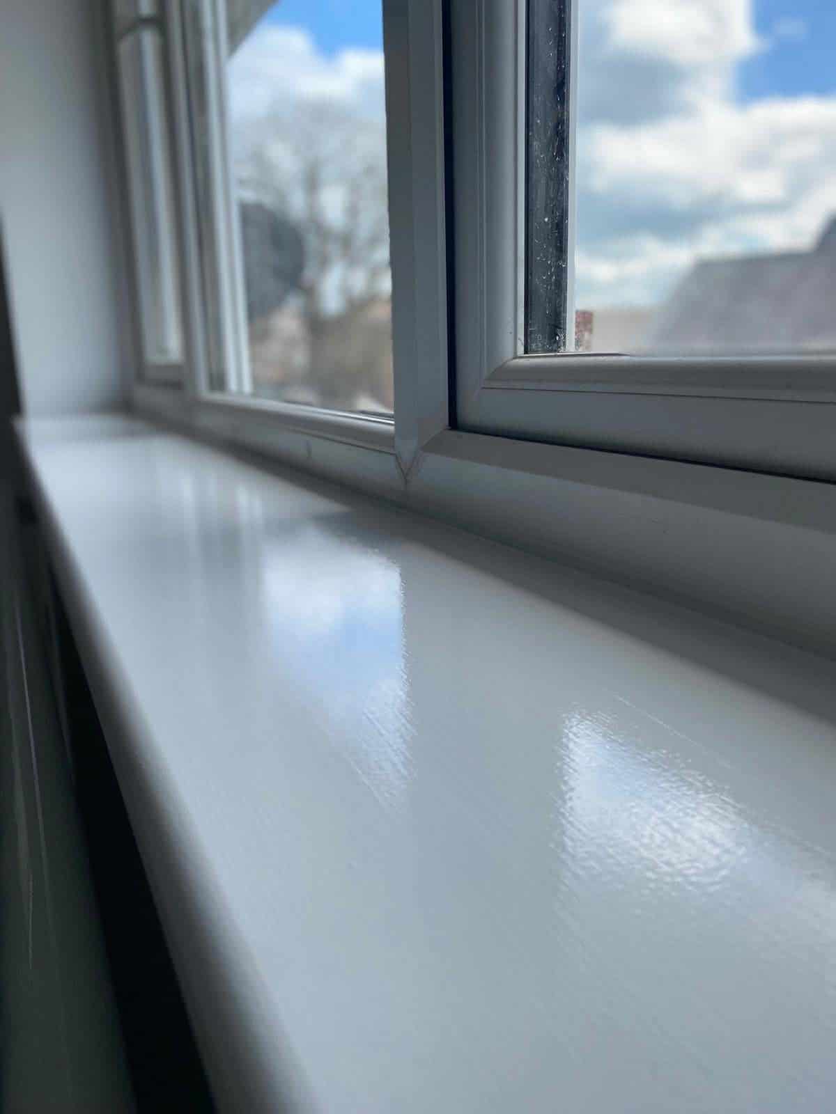 Interior window sill painting and finishing in Southampton